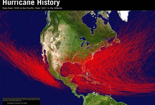 Hurricane Tracking Chart from NOAAH in reference to Trinidad's location Hurricane Tracking Chart from NOAAH in reference to Trinidad's location