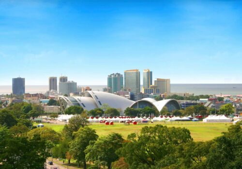Queen's Park Savannah and Napa in Port of Spain Trinidad Queen's Park Savannah and Napa in Port of Spain Trinidad
