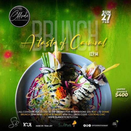 A Taste of Carnival Brunch - Offside Restaurant and Bar A Taste of Carnival Brunch - Offside Restaurant and Bar