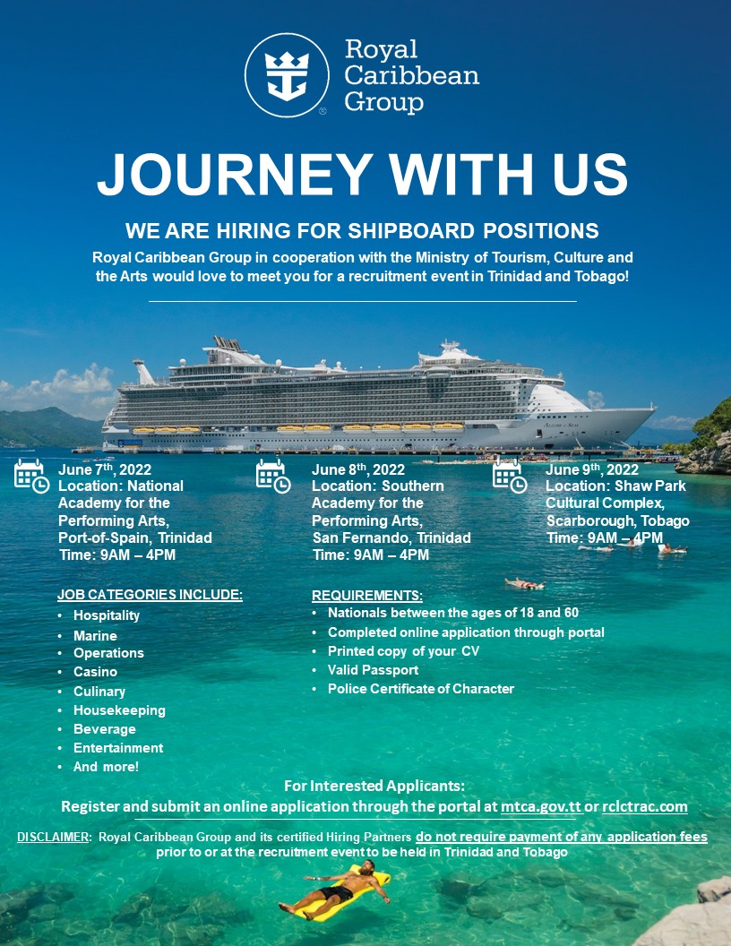 Royal Caribbean Recruitment June 2022