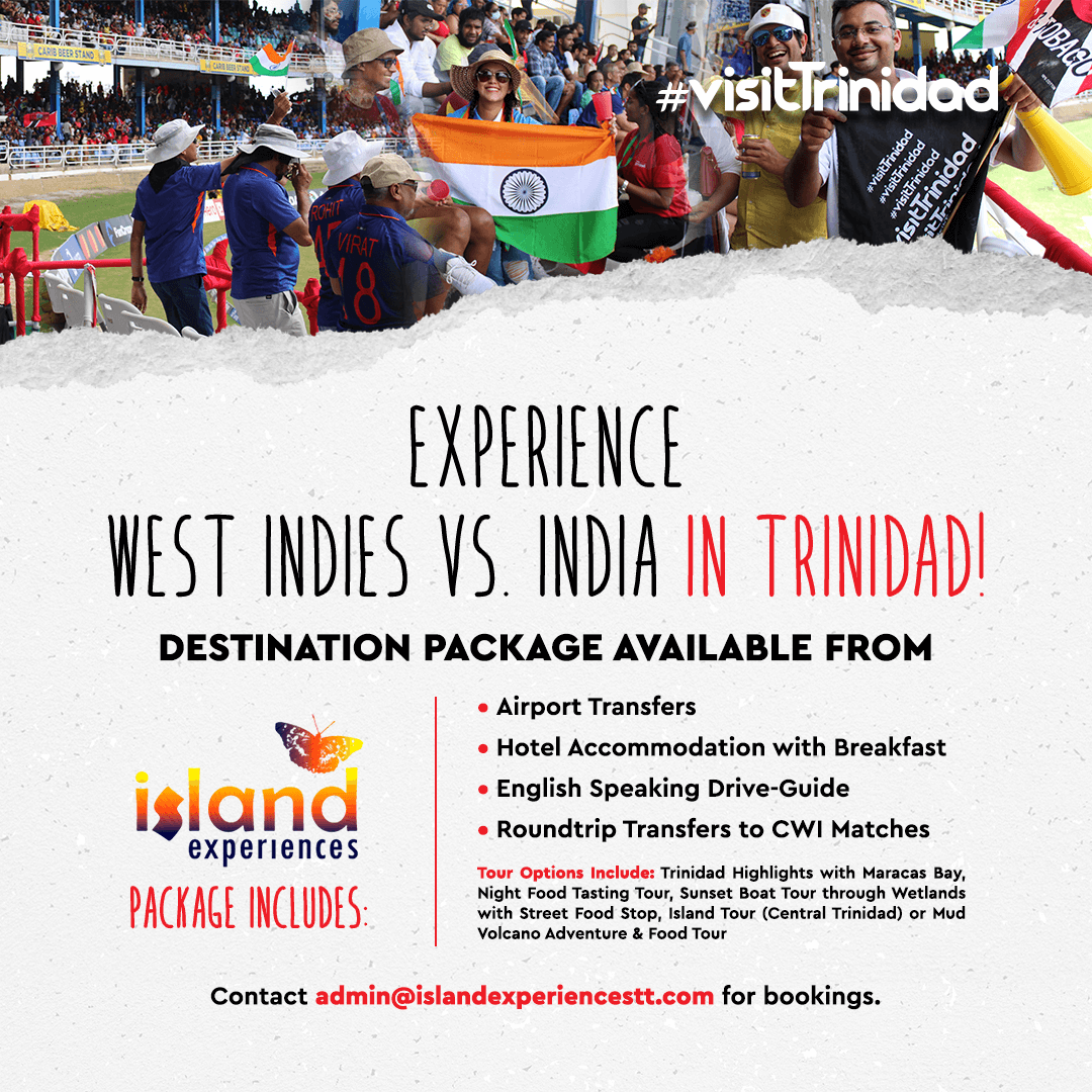 West Indies vs India Package to visit Trinidad in July & August 2023 - Island Experiences