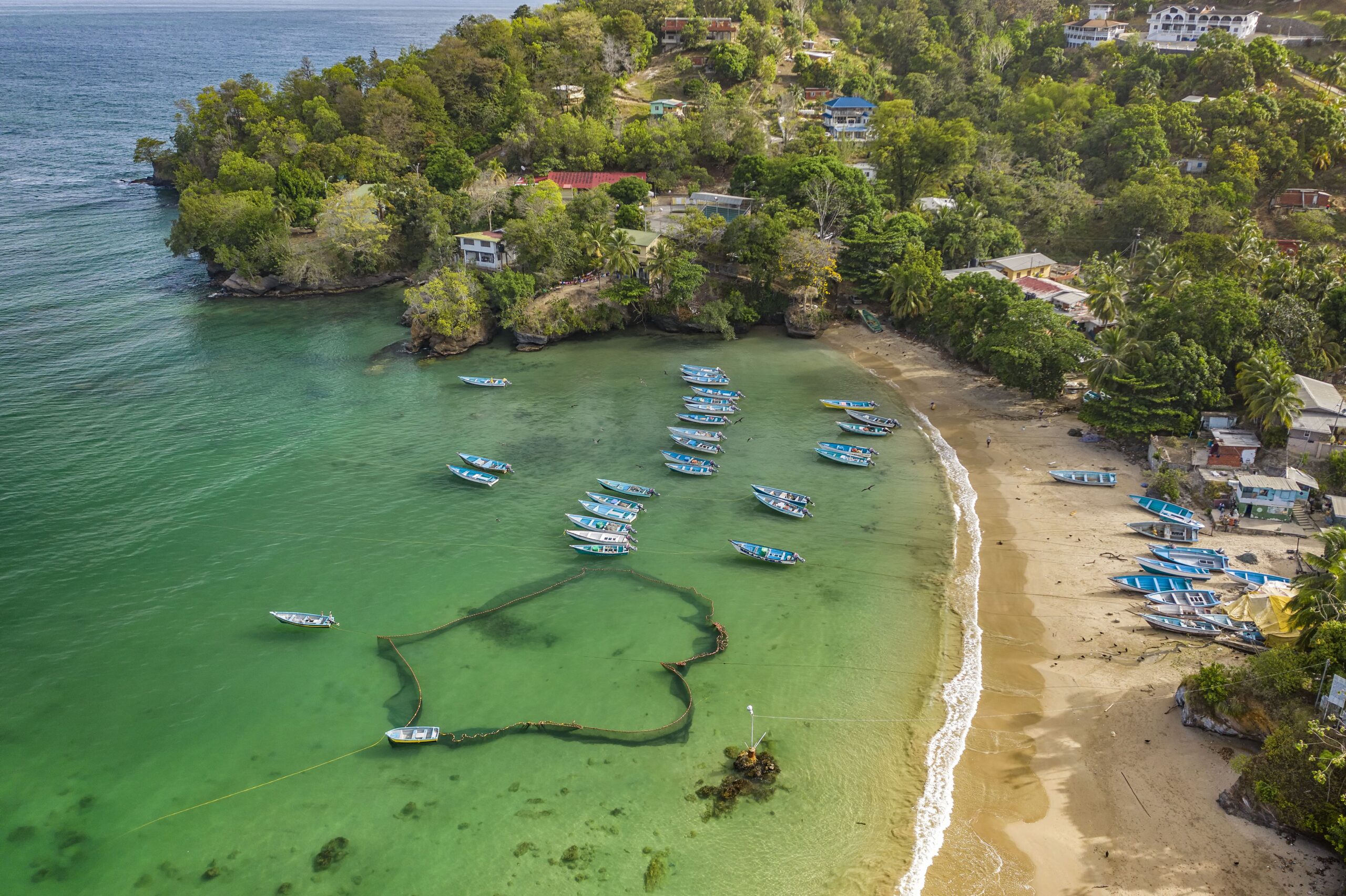 Las Cuevas Bay in Trinidad